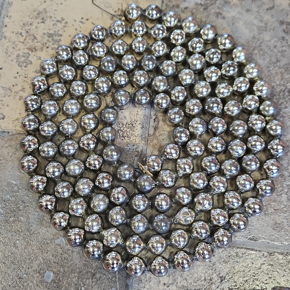 Vintage Silver Bead Garlands 38.92 Total Feet - Picture 7 of 9
